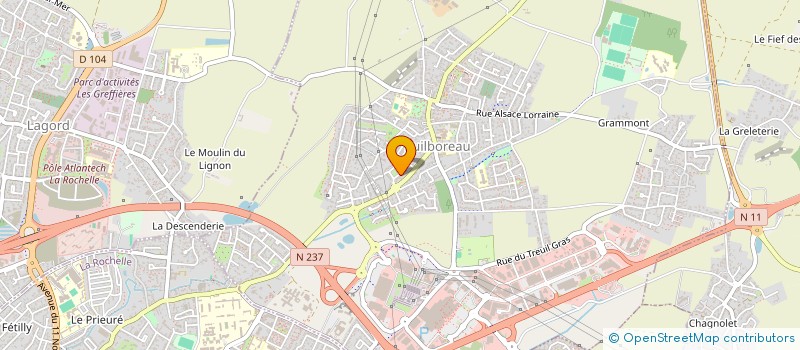 localisation de l'entreprise MONSIEUR PATRICK MARTIN  PUILBOREAU