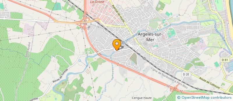 localisation de l'entreprise MONSIEUR PATRICK MARTIN  ARGELES-SUR-MER