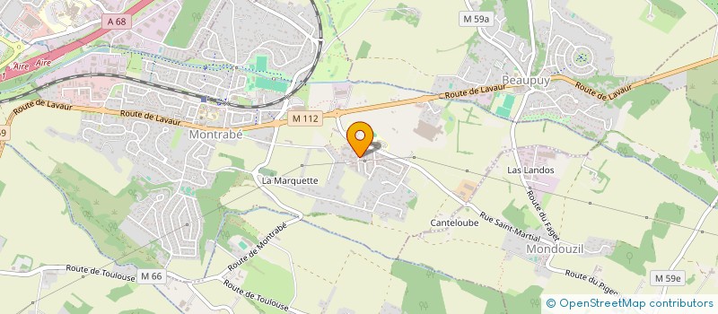 localisation de l'entreprise MONSIEUR PATRICK MARTIN  MONTRABE