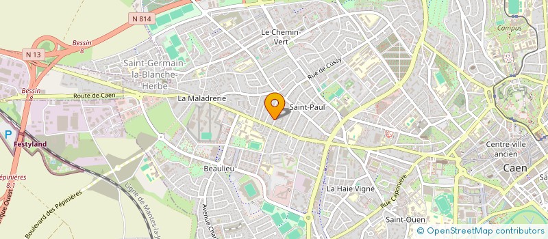 localisation de l'entreprise MONSIEUR PATRICK MARTIN à CAEN