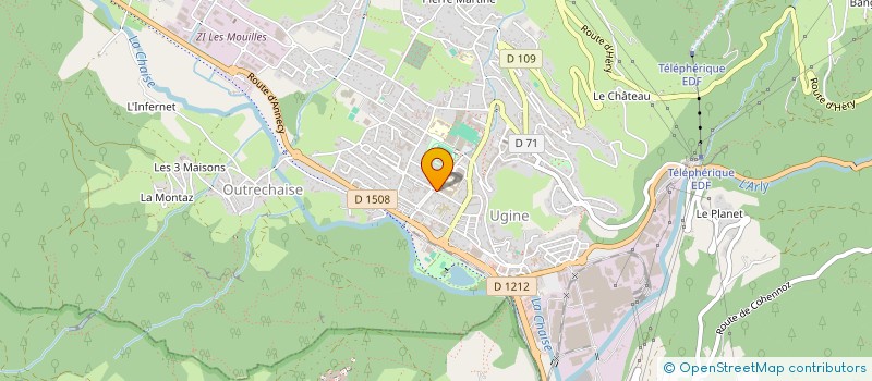 localisation de l'entreprise MONSIEUR PATRICK MARTIN  UGINE