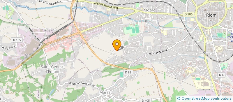 localisation de l'entreprise MONSIEUR PATRICK MARTIN-DOUYAT  MOZAC