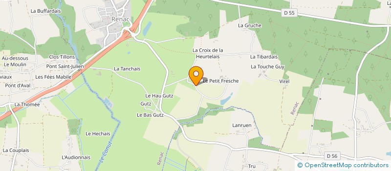 localisation de l'entreprise MONSIEUR PATRICK MARTINEAU à RENAC