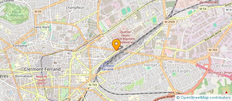 localisation de l'entreprise MONSIEUR PATRICK MARTINET  CLERMONT-FERRAND