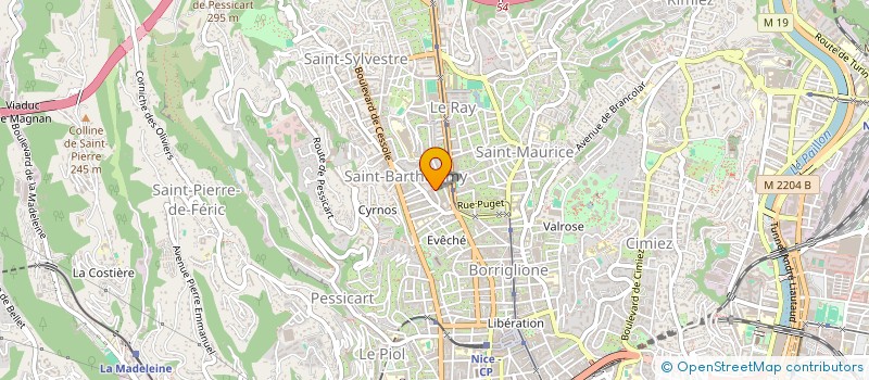 localisation de l'entreprise MONSIEUR PATRICK MARTRAN à NICE