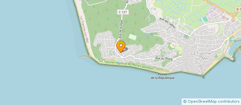 localisation de l'entreprise MONSIEUR PATRICK MASSON  LA TRANCHE-SUR-MER