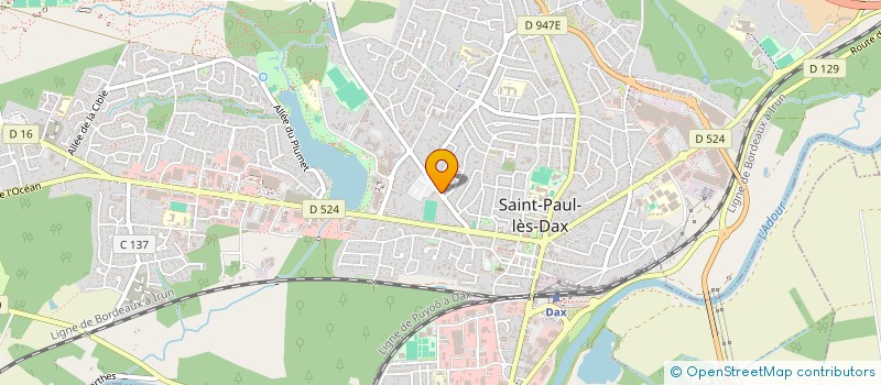 localisation de l'entreprise MONSIEUR PATRICK MATHIEU  SAINT-PAUL-LES-DAX