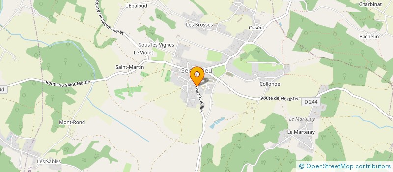 localisation de l'entreprise MONSIEUR PATRICK MATHIEU  SERMERIEU