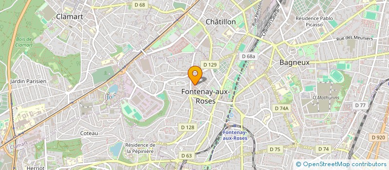 localisation de l'entreprise MONSIEUR PATRICK MATINGU à FONTENAY-AUX-ROSES