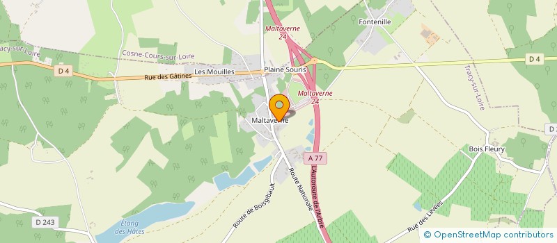 localisation de l'entreprise MONSIEUR PATRICK MAUDRY à TRACY SUR LOIRE