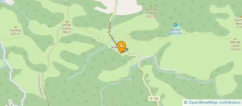 localisation de l'entreprise MONSIEUR PATRICK MAUMAS  LANNE-EN-BARETOUS