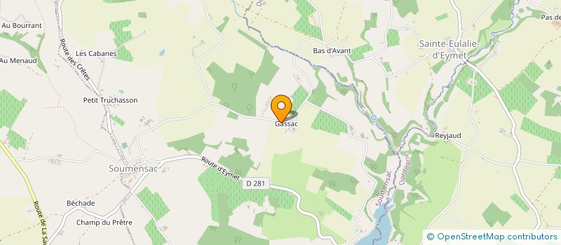 localisation de l'entreprise MONSIEUR PATRICK MAURIN  SOUMENSAC