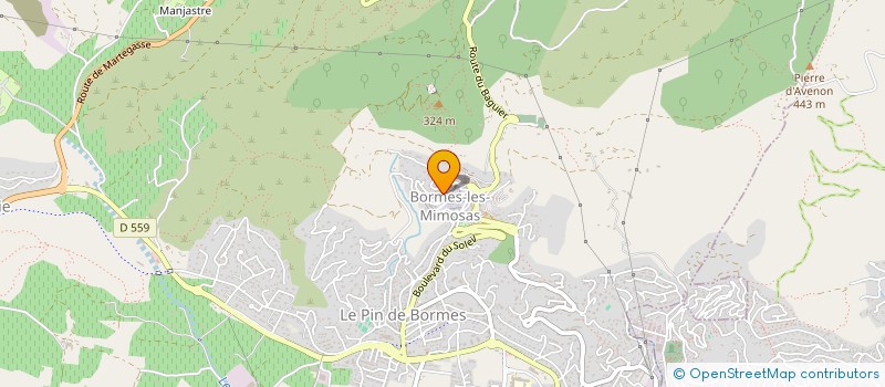 localisation de l'entreprise MONSIEUR PATRICK MAURY  BORMES-LES-MIMOSAS