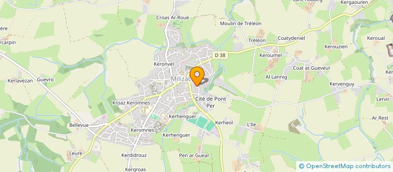 localisation de l'entreprise MONSIEUR PATRICK MAZEAUD  MILIZAC-GUIPRONVEL