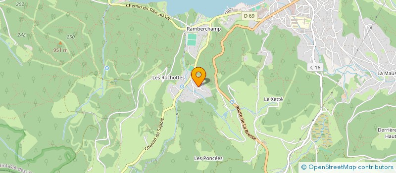 localisation de l'entreprise MONSIEUR PATRICK MEDART  GERARDMER