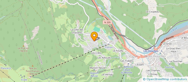 localisation de l'entreprise MONSIEUR PATRICK MEEN  LES HOUCHES