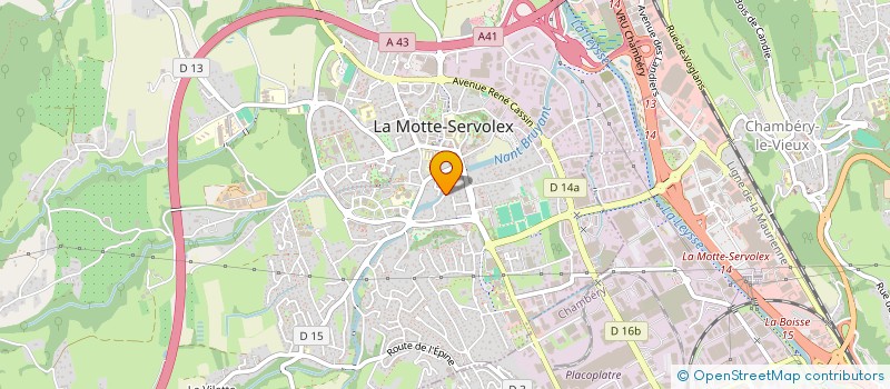 localisation de l'entreprise MONSIEUR PATRICK MENARD  LA MOTTE-SERVOLEX