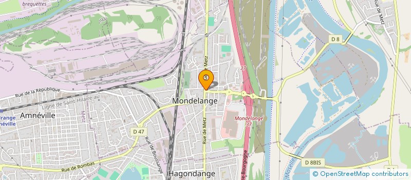 localisation de l'entreprise MONSIEUR PATRICK MENG  MONDELANGE