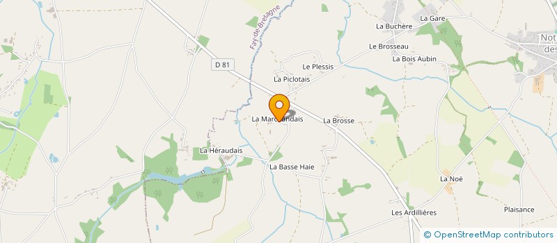 localisation de l'entreprise MONSIEUR PATRICK MENORET  NOTRE-DAME-DES-LANDES