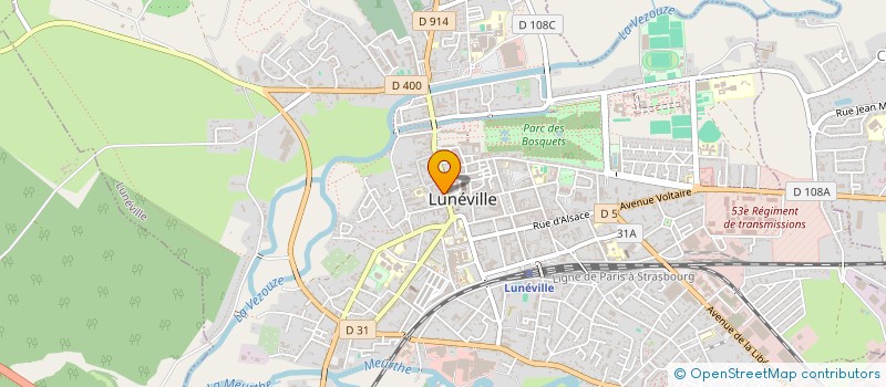 localisation de l'entreprise MONSIEUR PATRICK MERCIER à LUNEVILLE