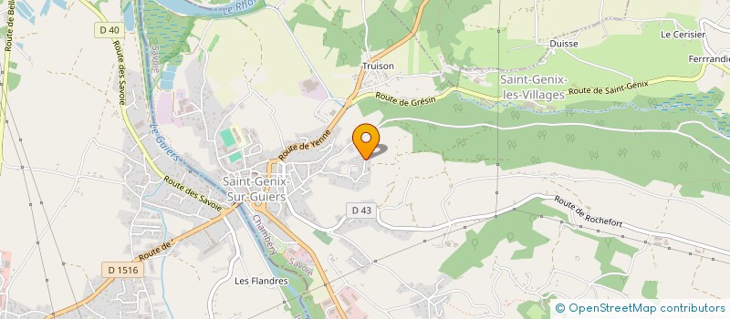 localisation de l'entreprise MONSIEUR PATRICK MERCIER à SAINT-GENIX-LES-VILLAGES