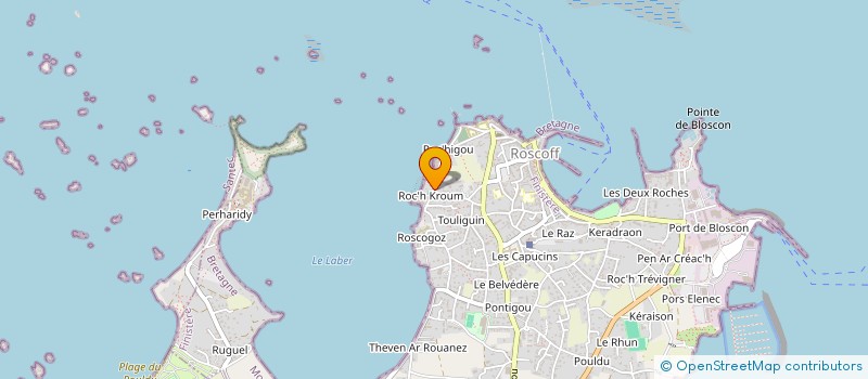 localisation de l'entreprise MONSIEUR PATRICK MERRET à ROSCOFF