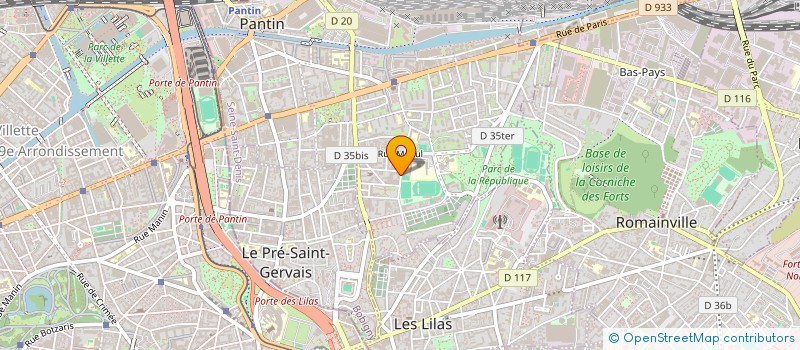 localisation de l'entreprise MONSIEUR PATRICK MESSINA à PANTIN