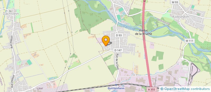 localisation de l'entreprise MONSIEUR PATRICK METZ  ERNOLSHEIM-BRUCHE