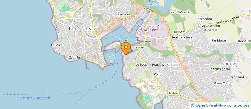 localisation de l'entreprise MONSIEUR PATRICK MEVELLEC à CONCARNEAU