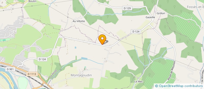 localisation de l'entreprise MONSIEUR PATRICK MEYRIGNE  MONTAGOUDIN