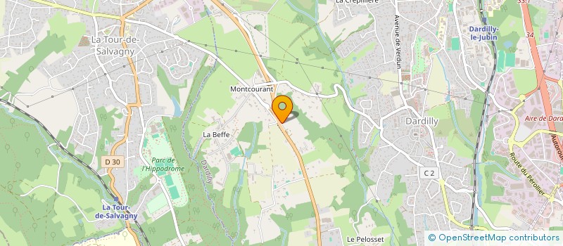 localisation de l'entreprise MONSIEUR PATRICK MEZIN-CUETAN  DARDILLY