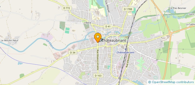 localisation de l'entreprise MONSIEUR PATRICK MICHAUX  CHATEAUBRIANT