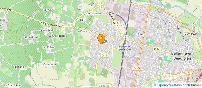 localisation de l'entreprise MONSIEUR PATRICK MICHELIN  BELLEVILLE-EN-BEAUJOLAIS