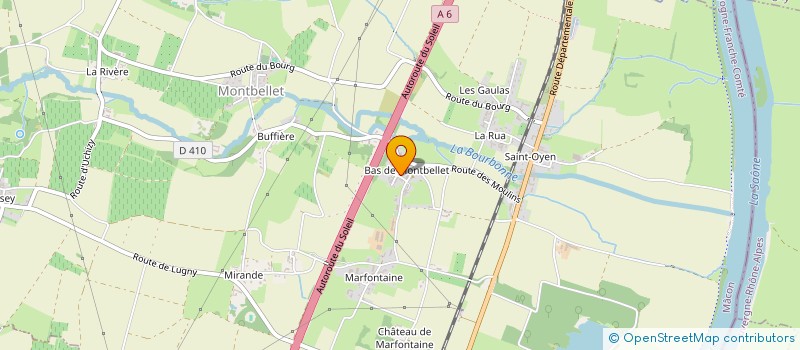 localisation de l'entreprise MONSIEUR PATRICK MICHOUD  MONTBELLET