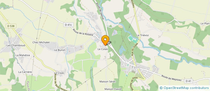 localisation de l'entreprise MONSIEUR PATRICK MICOLLET  EYZIN-PINET