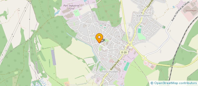 localisation de l'entreprise MONSIEUR PATRICK MIGNOT  FOLSCHVILLER