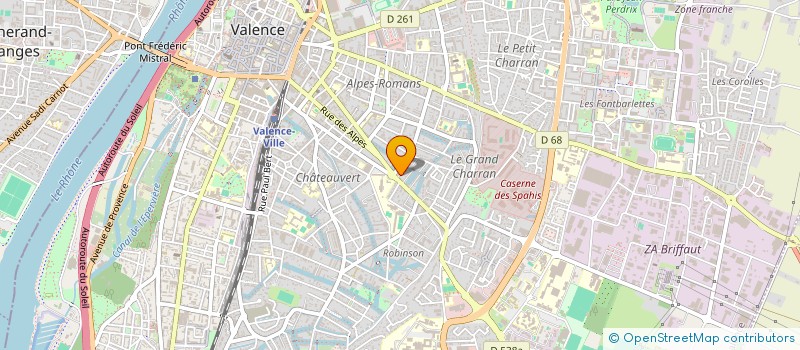 localisation de l'entreprise MONSIEUR PATRICK MILAN à VALENCE