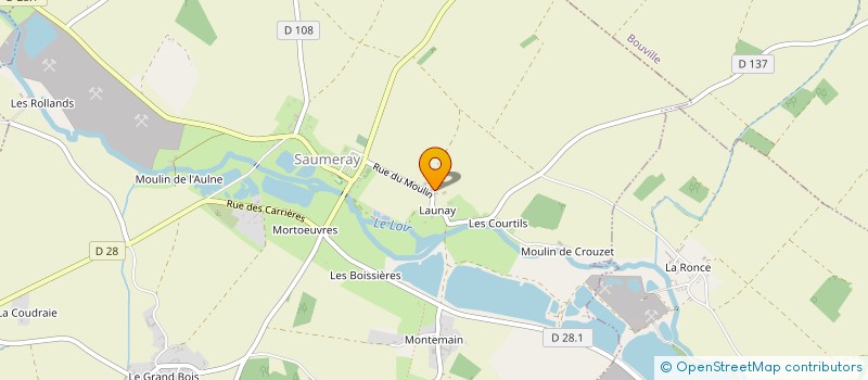 localisation de l'entreprise MONSIEUR PATRICK MILLET à SAUMERAY