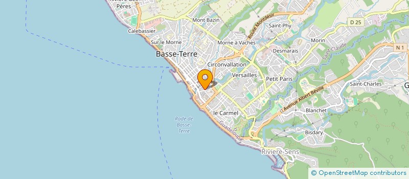 localisation de l'entreprise MONSIEUR PATRICK MIRBELLE  BASSE TERRE