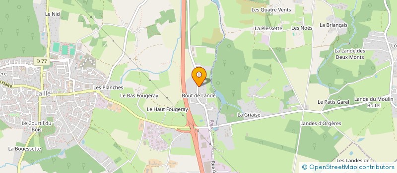 localisation de l'entreprise MONSIEUR PATRICK MOINEAU  LAILLE