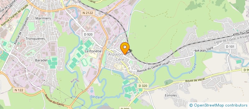 localisation de l'entreprise MONSIEUR PATRICK MOLES à ARPAJON-SUR-CERE