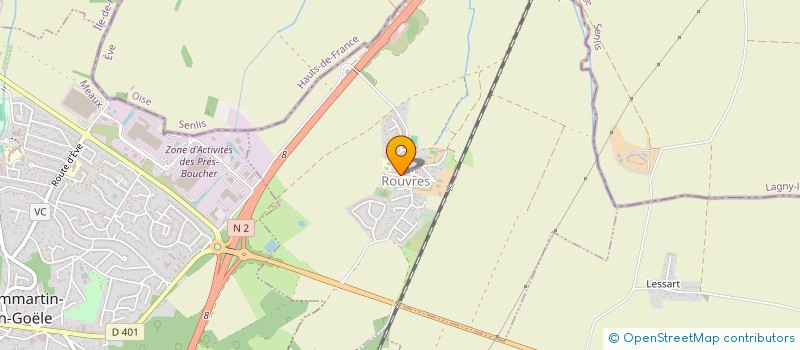 localisation de l'entreprise MONSIEUR PATRICK MONCEAU  ROUVRES