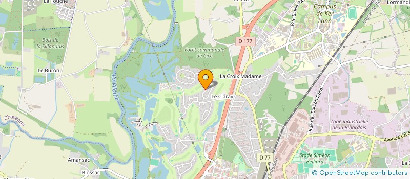 localisation de l'entreprise MONSIEUR PATRICK MONNIER  BRUZ