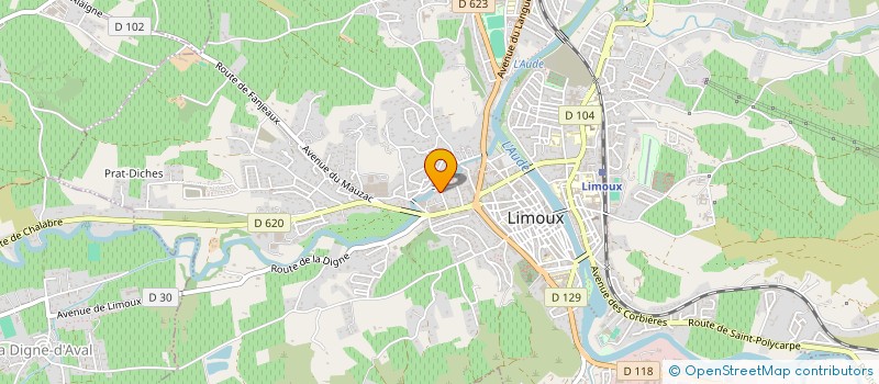 localisation de l'entreprise MONSIEUR PATRICK MONTAGNE à LIMOUX