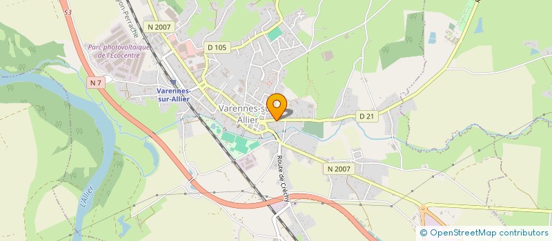 localisation de l'entreprise MONSIEUR PATRICK MONTILLON à VARENNES-SUR-ALLIER
