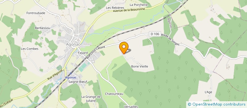 localisation de l'entreprise MONSIEUR PATRICK MORANCE à AGONAC