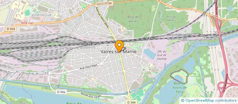 localisation de l'entreprise MONSIEUR PATRICK MOREAU  VAIRES-SUR-MARNE