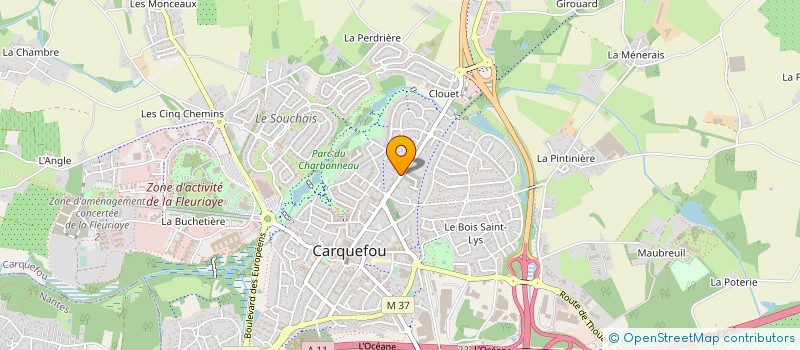 localisation de l'entreprise MONSIEUR PATRICK MOREAU  CARQUEFOU