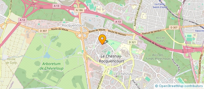 localisation de l'entreprise MONSIEUR PATRICK MOREAU à LE CHESNAY-ROCQUENCOURT