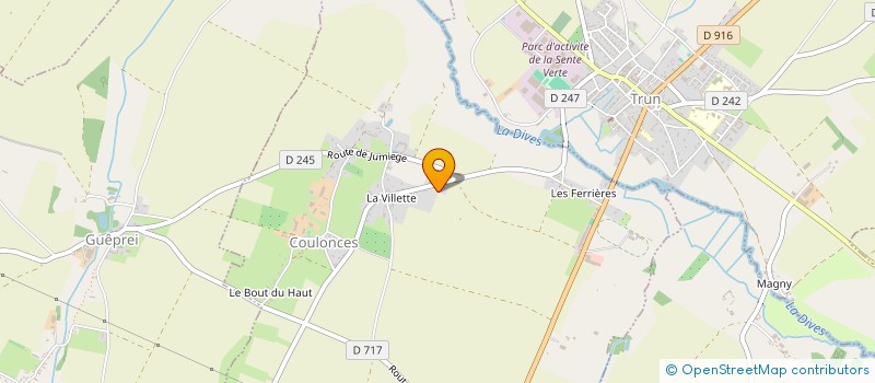 localisation de l'entreprise MONSIEUR PATRICK MORILLAND à TRUN